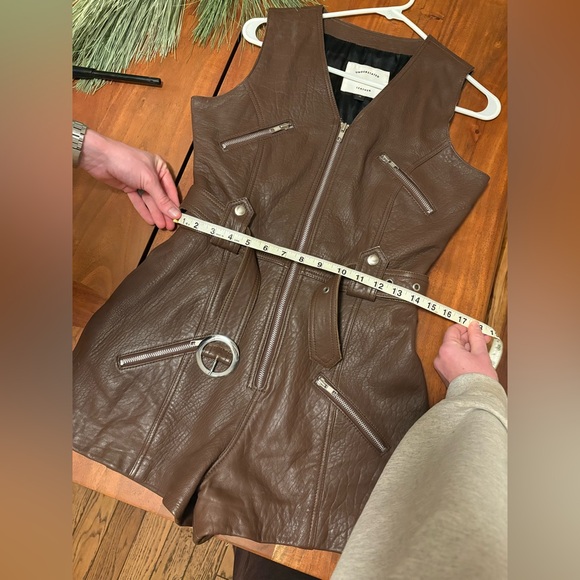 Understated Leather Moto Romper - Picture 8 of 9